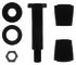 H236 by TRIANGLE SUSPENSION - Hutchens Torque Rod Bushing Kit; For: H, CH760/9600 Series Suspensions; Kit Includes: (1) H251 Bolt, (1) H252 Washer, (1) H253 Washer, (2) RBT200 Bushings, (1) LN106 Nut