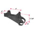 FR203 by TRIANGLE SUSPENSION - Sq Axle Bracket