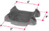 Triangle Suspension H183 Hutchens Bottom U-Bolt Plate for 5 Sq Axle
