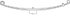 43-692 by TRIANGLE SUSPENSION - Freightliner, F Spr, Lvs:2/4PD/WG FT; OEM# A1616401000; SE Length: 25; LE Length: 29; SE End: RNK; LE End: RNK; Grading 2/840, 4/527