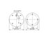 AS-8556 by TRIANGLE SUSPENSION - Triangle Air Spr - Rolling Lobe, Triangle Bellows # 6365, ContiTech Bellows # 11 10.5-17