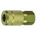 C6 by PLEWS - Hose Coupler, 3/8 in. TF, 3/8 in. FNPT, Plated Steel, 300 psi