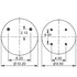 AS-8724 by TRIANGLE SUSPENSION - Triangle Air Spr - Rolling Lobe, Triangle Bellows # 6390, ContiTech Bellows # 10 10-16