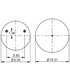 AS-8568 by TRIANGLE SUSPENSION - Triangle Air Spr - Rolling Lobe, Triangle Bellows # 6524, ContiTech Bellows # 9 9-16