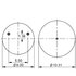 AS-8565 by TRIANGLE SUSPENSION - Triangle Air Spr - Rolling Lobe, Triangle Bellows # , ContiTech Bellows # 9 10BP-22