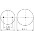 AS-8536 by TRIANGLE SUSPENSION - Triangle Air Spr - Rolling Lobe, Triangle Bellows # 6414, ContiTech Bellows # 9 10-16