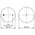 AS-8524 by TRIANGLE SUSPENSION - Triangle Air Spr - Rolling Lobe, Triangle Bellows # 6368, ContiTech Bellows # 9 9-12