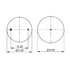 AS-8464 by TRIANGLE SUSPENSION - Triangle Air Spr - Rolling Lobe, Triangle Bellows # 6368, ContiTech Bellows # 9 9-12