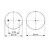 AS-8455 by TRIANGLE SUSPENSION - Triangle Air Spr - Rolling Lobe, Triangle Bellows # 6378, ContiTech Bellows # 9 9K-15