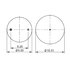 AS-8448 by TRIANGLE SUSPENSION - Triangle Air Spr - Rolling Lobe, Triangle Bellows # 6373, ContiTech Bellows # 9 10-21