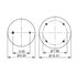 AS-8418 by TRIANGLE SUSPENSION - Triangle Air Spr - Rolling Lobe, Triangle Bellows # 6364, ContiTech Bellows # 9 10-19