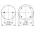 AS-8354 by TRIANGLE SUSPENSION - Triangle Air Spr - Rolling Lobe, Triangle Bellows # 6363, ContiTech Bellows # 9 10-16