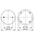 AS-8344 by TRIANGLE SUSPENSION - Triangle Air Spr - Rolling Lobe, Triangle Bellows # 6362, ContiTech Bellows # 9 10-14