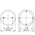 AS-8341 by TRIANGLE SUSPENSION - Triangle Air Spr - Rolling Lobe, Triangle Bellows # 6361, ContiTech Bellows # 9 10-12