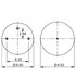 AS-8339 by TRIANGLE SUSPENSION - Triangle Air Spr - Rolling Lobe, Triangle Bellows # 6360, ContiTech Bellows # 9 10-10