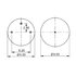 AS-8334 by TRIANGLE SUSPENSION - Triangle Air Spr - Rolling Lobe, Triangle Bellows # 6368, ContiTech Bellows # 9 9-12