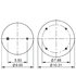 AS-8333 by TRIANGLE SUSPENSION - Triangle Air Spr - Rolling Lobe, Triangle Bellows # 6363, ContiTech Bellows # 9 10-16