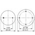 AS-8332 by TRIANGLE SUSPENSION - Triangle Air Spr - Rolling Lobe, Triangle Bellows # 6363, ContiTech Bellows # 9 10-16