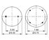 AS-8323 by TRIANGLE SUSPENSION - Triangle Air Spr - Rolling Lobe, Triangle Bellows # 6369, ContiTech Bellows # 9 10B-17.5