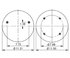 AS-8320 by TRIANGLE SUSPENSION - Triangle Air Spr - Rolling Lobe, Triangle Bellows # 6367, ContiTech Bellows # 11 10.5-15