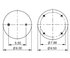 AS-8319 by TRIANGLE SUSPENSION - Triangle Air Spr - Rolling Lobe, Triangle Bellows # 6361, ContiTech Bellows # 9 10-12