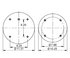 AS-8318 by TRIANGLE SUSPENSION - Triangle Air Spr - Rolling Lobe, Triangle Bellows # 6366, ContiTech Bellows # 11 10.5-21