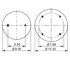 AS-8315 by TRIANGLE SUSPENSION - Triangle Air Spr - Rolling Lobe, Triangle Bellows # 6364, ContiTech Bellows # 9 10-19