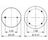 AS-8310 by TRIANGLE SUSPENSION - Triangle Air Spr - Rolling Lobe, Triangle Bellows # 6363, ContiTech Bellows # 9 10-16