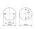 AS-4723 by TRIANGLE SUSPENSION - Triangle Air Spr - Triple Conv., ContiTech Bellows # FT 330-29