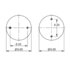 AS-4703 by TRIANGLE SUSPENSION - Triangle Air Spr - Triple Conv., ContiTech Bellows # FT 330-29