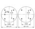 AS-4447 by TRIANGLE SUSPENSION - Triangle Air Spr - Single Conv., Triangle Bellows # 6326, ContiTech Bellows # FS 530-14