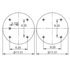 AS-4442 by TRIANGLE SUSPENSION - Triangle Air Spr - Single Conv., Triangle Bellows # 6326, ContiTech Bellows # FS 530-14