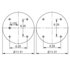 AS-4339 by TRIANGLE SUSPENSION - Triangle Air Spr - Single Conv., Triangle Bellows # 6326, ContiTech Bellows # FS 530-14