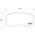 355013071 by HELLA - Brake Pad