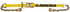 45982-34 by ANCRA - Ratchet Tie Down Strap - 2 in. x 360 in., Yellow, Polyester, with Chain Anchors & Long/Wide Handle