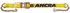 48987-24 by ANCRA - Ratchet Tie Down Strap - 3 in. x 324 in., Yellow, Polyester, with Chain Anchors & Long/Wide Handle