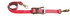 500-C8-RD by ANCRA - Ratchet Tie Down Strap - 2 in. x 96 in., Red, Polyester, with Twisted Snap Hooks