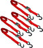 SL27 by ANCRA - Cambuckle Tie Down Strap - 4 pack, 1 in. x 72 in., Red, For 300 lbs. Working Load Limit, With S-Hook