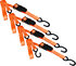 SL91 by ANCRA - Ratchet Tie Down Strap - 4 Pack, 1 in. x 180 in., Orange, Polyester, with S-Hook