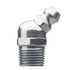 Alemite 1688-B Grease Fitting 1/8" PTF Steel Fitting, Zinc, 45 Degree Head Angle, With Ball Check