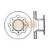 E-13810 by EUCLID - Disc Brake Rotor - 15 in. Outside Diameter, U-Shaped Rotor