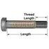 Euclid E-5439 Suspension Hardware Kit Insulator Box Bolt, 7/8 -14 x 7-1/2 Long