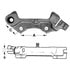 E4053 by EUCLID - Brake Anchor Bracket Kit - RH, for Wagner 15" Hydraulic Brake, 3-19/64" Hole Spacing