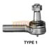 E-9877 by EUCLID - Steering Tie Rod End - Front Axle, Type 1