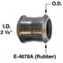 E-8702 by EUCLID - Torque Arm Bushing, Rubber, Oversized