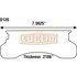 Euclid ED120S Disc Brake Pad Set AIR DISC BRAKE - DISC PAD