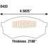 Euclid ED433S Disc Brake Pad Set Air Disc Brake - Disc Pad