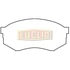 ED433V by EUCLID - HYDRAULIC BRAKE - DISC PAD SET