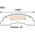 Euclid ED824V Disc Brake Pad Set Hydraulic Brake - Disc Pad Set