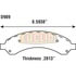 Euclid ED989S Disc Brake Pad Set Disc Brake Pad Set